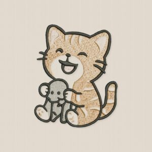 Matriz de Bordado Gato2 - mockup 1