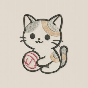 Matriz de Bordado Gato4 - mockup 1