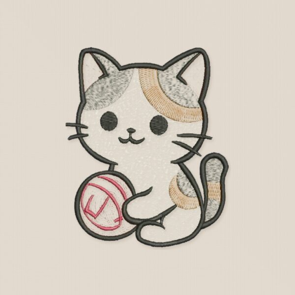 Matriz de Bordado Gato4 - mockup 1