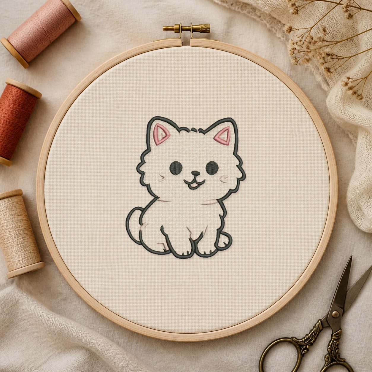 Matriz de Bordado Gato1 - mockup 2