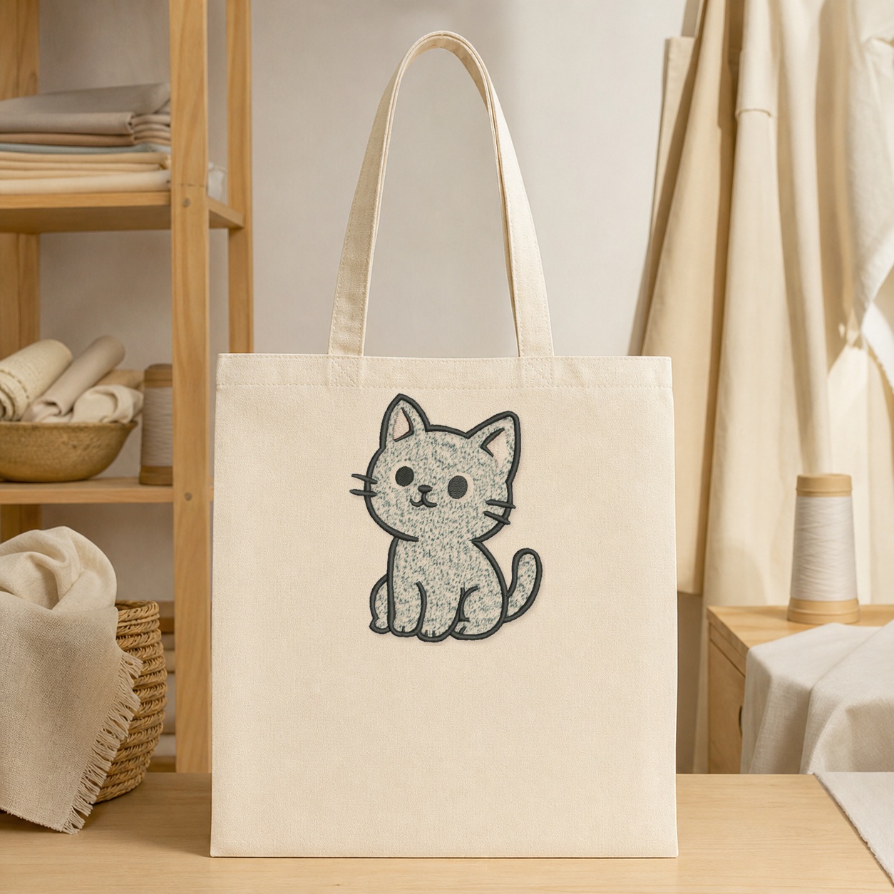 Matriz de Bordado Gato3 - mockup 3
