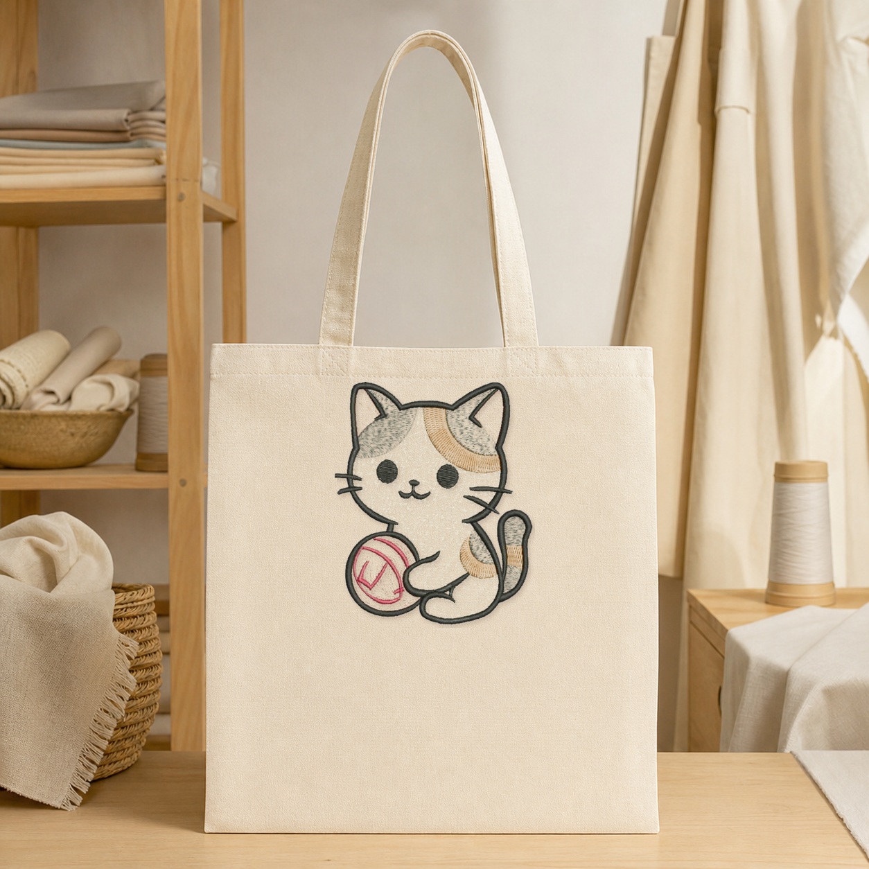 Matriz de Bordado Gato4 - mockup 3