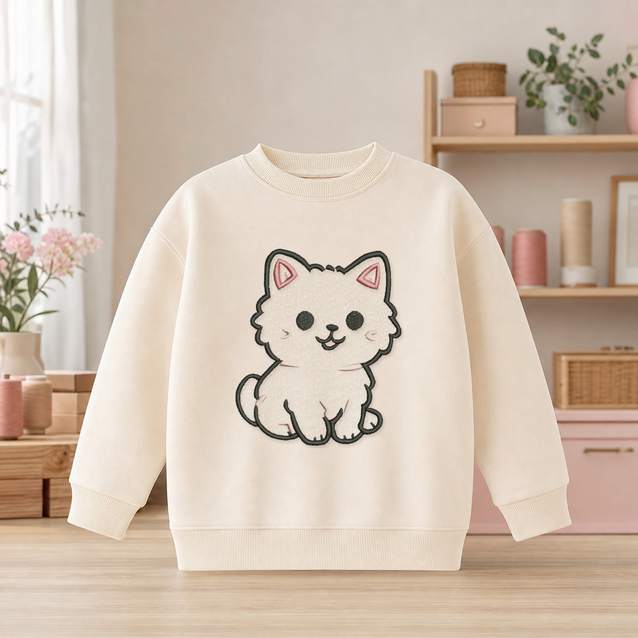 Matriz de Bordado Gato1 - mockup 4