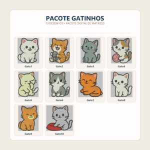 Pacote de Matrizes Pack Gatinhos