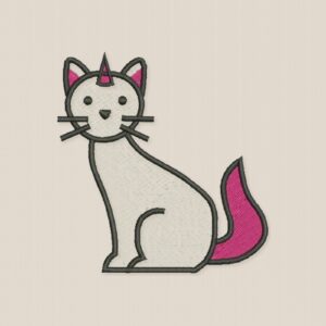 Matriz de Bordado Gato Unicornio - mockup 1