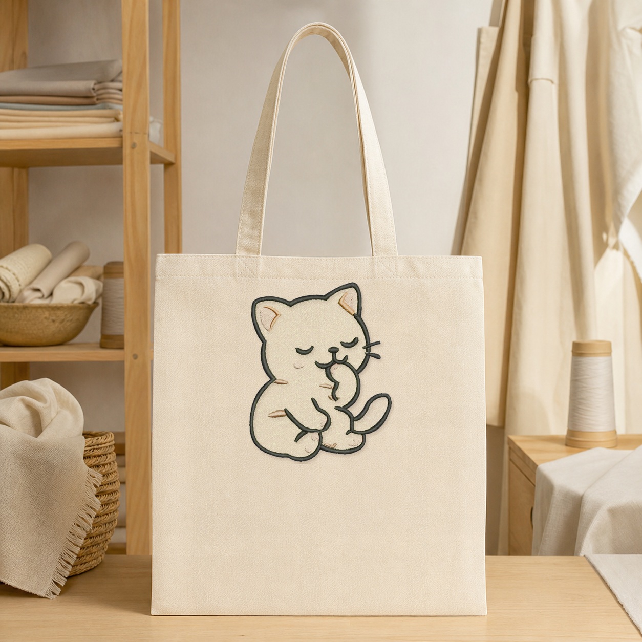 Matriz de Bordado Gato5 - mockup 3