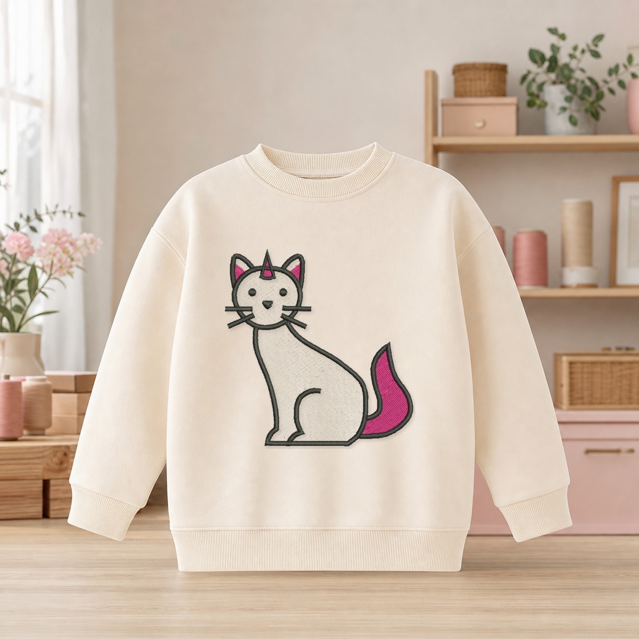 Matriz de Bordado Gato Unicornio - mockup 4